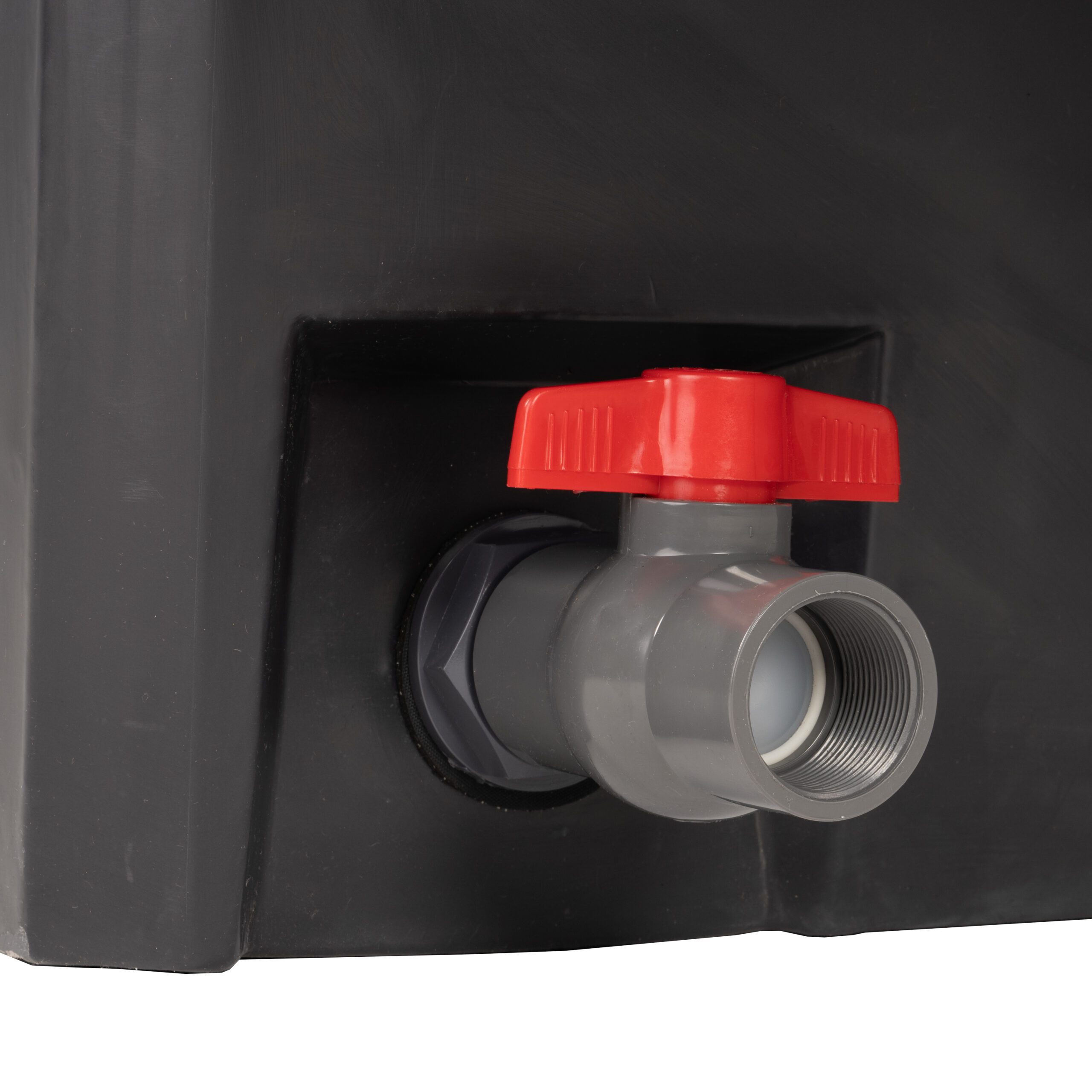 Tub fitted with two 40mm valve taps